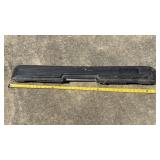 Club Car DS golf cart. black plastic rear bumper