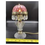 Michelotti Boudoir Lamp with Cranberry Pink