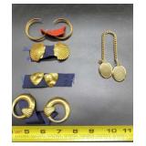 Gold Plated Locket and Earrings
