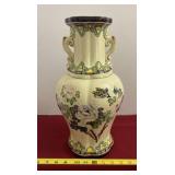 Chinese Export Porcelain Vase with Hairline Crack