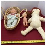 1984 Heavenly Doll, Basket with Two Dolls