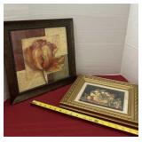 11 x 13 and 15 x 15 Floral Framed Prints