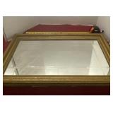 Beveled Glass Paneled Hanging Mirror with Good