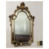 Classic French Rocco Style Hanging Mirror