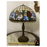 Tiffany Style Stained Glass Shade with Base Lamp