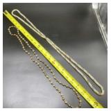 Tulsi Mala and Cream Colored Faux Seed Pearl