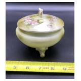 Hand Painted Nippon Powder Jar with Lid