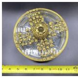 Hollywood Regency Style Brass Filigree