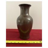 Mosley TM Pottery Ceramic Vase Textured Brown and