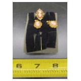 Avon Lapel/Hat Pin and Earrings