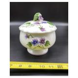 Lefton Sweet Violets Number 2878 Covered Bowl in