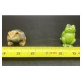 Japanese Ceramic Frog and Toad Figurines