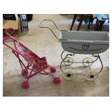Winnie The Pooh Doll Stroller with Pink Doll