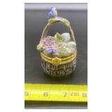 Heather Goldmine Porcelain Egg with Golden Egg on
