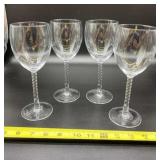 Twisted Stem Wine Glasses