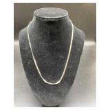 Gold Plated Sterling Silver Herringbone Necklace