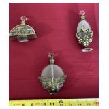 Ciel Brand Perfume Bottles with Metal Mounts. All