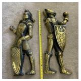 Norleans Japan Metal Knights with Gold Painting