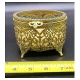 Hollywood Regency Style Trinket Box with Hinged