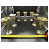 Leonard EPNS Electro Plated Nickel Wine Goblets