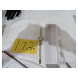 Vtg New Signed Jules Jurgensen Diamond Gold Plated