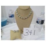 Silverstone Chocker Necklace/ Earrings