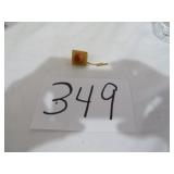 Vtg Natural Agate Tie Tack