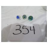Large Hybrid Eye Shooter, Blue Cats Marbles
