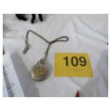 Mens Railroad Train Pocket Watch