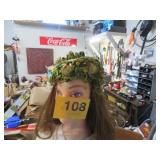 Vtg Green Millinery Life Hat (By Adela Clairs New