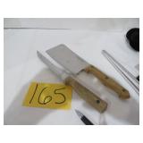 Farberware Meat Cleaver Wooden Handle