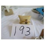 Signed Joan Rivers Gold Tone Hinged Bracelet