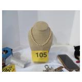 Heavy Pearl Necklace Sighed S Silver