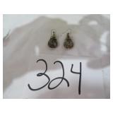 925 Teardrop Mossagate Stones Green Gemstone