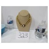 1980 Monet Gold Tone Chunky Neclace