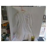 Vtg U.S White Dress Size 14 Girls
