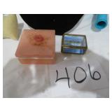 Vtg Alabaster Italy Trinket Box