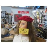 Red Velvet Hat No Markings