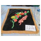 Vtg Mother Black Embroidered Pillow Case