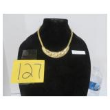 Vtg Park Lane Tone Collar Necklace