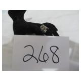 925 Filigree Butterfly Ring (5.93G) Size 7