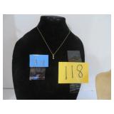 10K Yellow Gold 3 Stone Real Diamond Earrings/