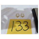 14K Yellow Gold Claddagh Hoop Earrings (1.37G)