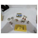 Vtg Screw -On And Clip -On Earrings Monet,Coro,