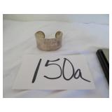 Vtg Sterling Silver Unmarked Monogram Cuff Link