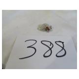 Vtg Signed Labella Siler Tone Rhinestone Hat
