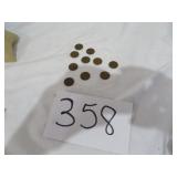 (10) One Cent Pennys