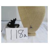 925 Airplane Necklace