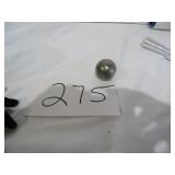 Vtg Large Steel Chrome Ball