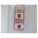 New Vtg Strawberry Hanging Holder